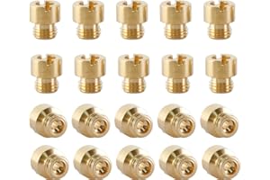 ROYALAIR Main Jets set Replacement For Holley Carburetor:70 71 72 73 74 75 76 77 78 79,20pcs, 2 pcs per size,Thread size: 1/4"-32 Fits Holley 2010,2300,4010,4011,4150,4160,4500 casrb