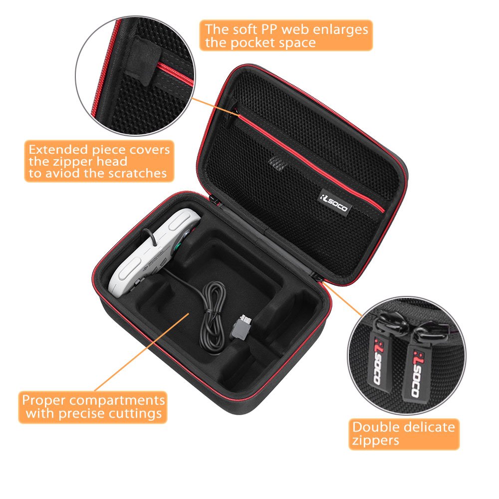 SNES Classic Mini Case -RLSOCO Carrying Case for Super NES Classic Mini 2017 / SNES Nintendo Classic Mini 2017