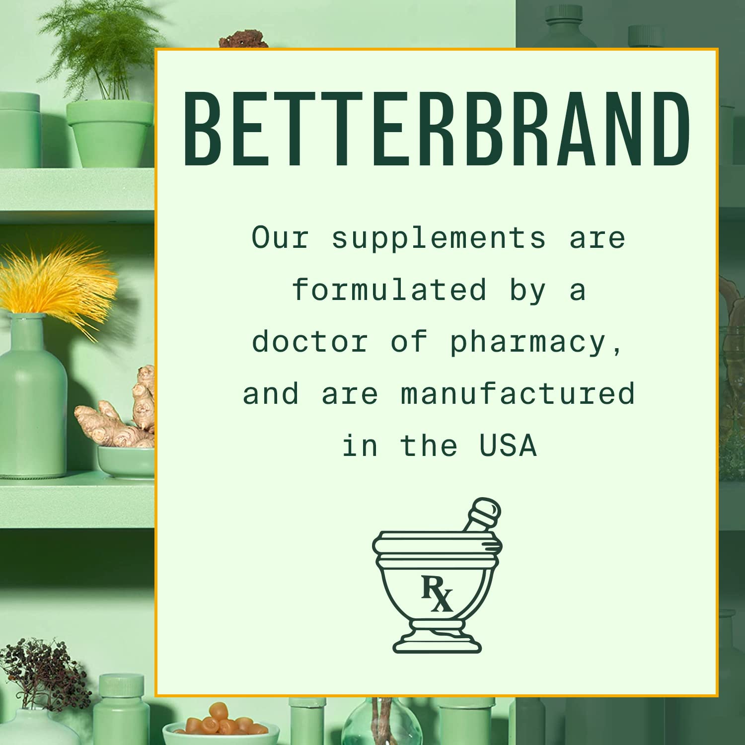 Betterbrand BetterFocus Brain Booster Brain Supplements for Memory and Focus for Mental Clarity. Caffeine, Dynamine, L-Theanine, Rhodiola & TeaCrine (30 Servings)