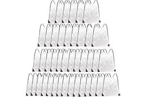 Grneric Drawstring Backpack Bulk 42 Pcs String Backpack Drawstring Bags Cinch Bag Sackpack for Men Women Gym