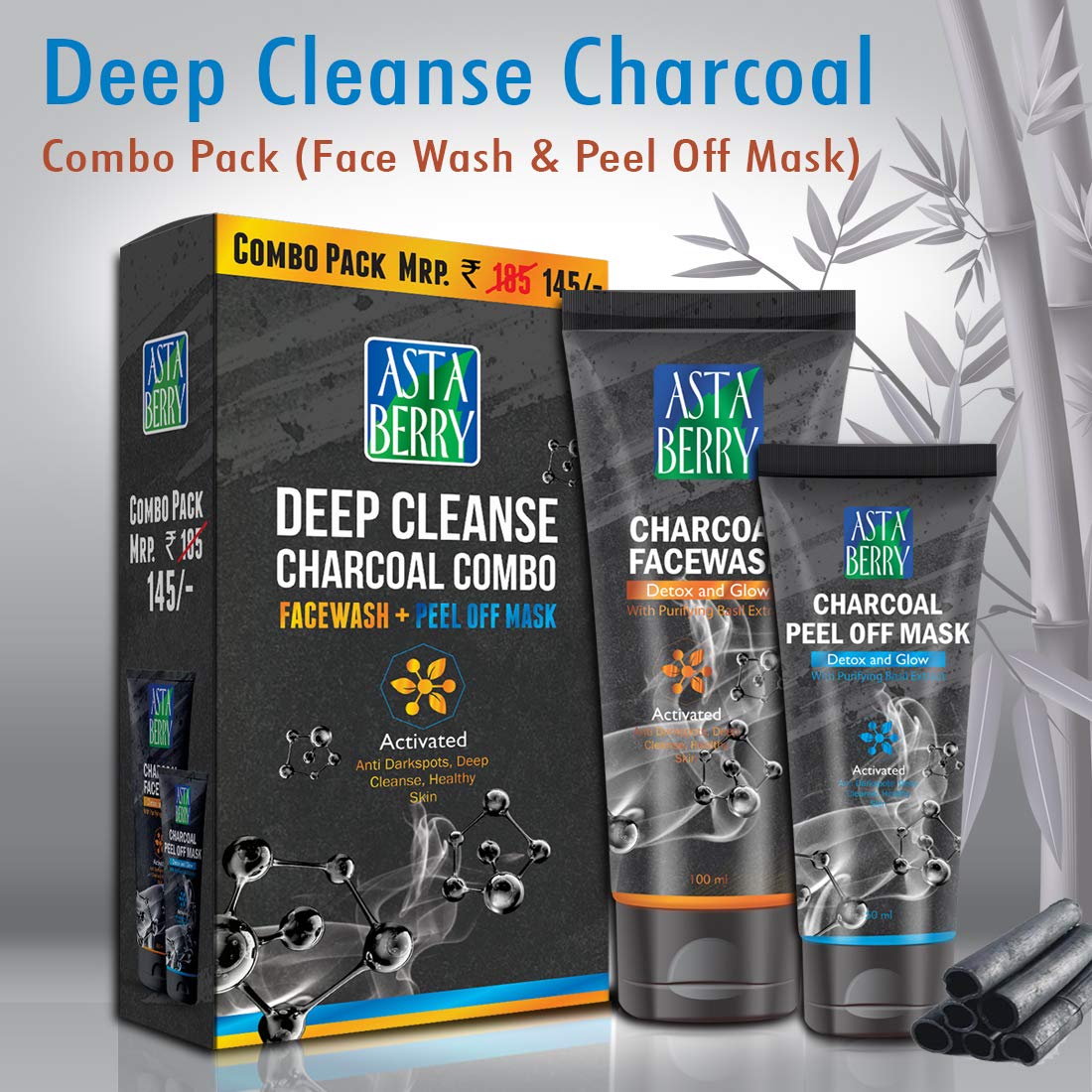 astaberry charcoal face wash