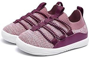 MORENDL Toddler Slip On Sneakers Baby Walking Shoes Non-Slip Breathable Boys & Girls Tennis Shoes Infant Running Shoes