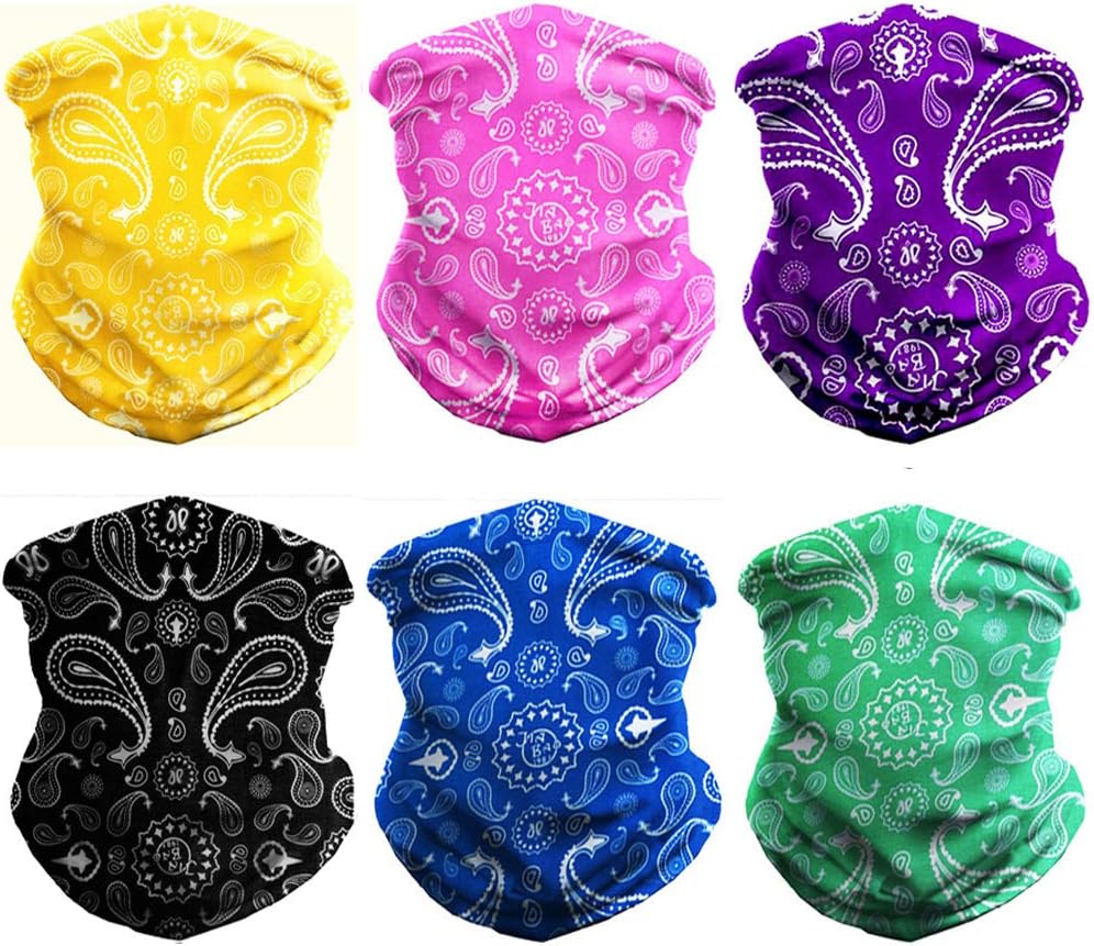 WONBURY Headwear Headband Bandana Neck Gaiter - Headwrap Balaclava Facemask Seamless for Outdoor