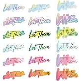 Humyoun 36 Pcs Let Them Sticker Funny Quote Sarcastic Decals Waterproof Vinyl Sticker for Car Books Laptops Phone Water Bottles Tumbler Cup (Gradient Color)