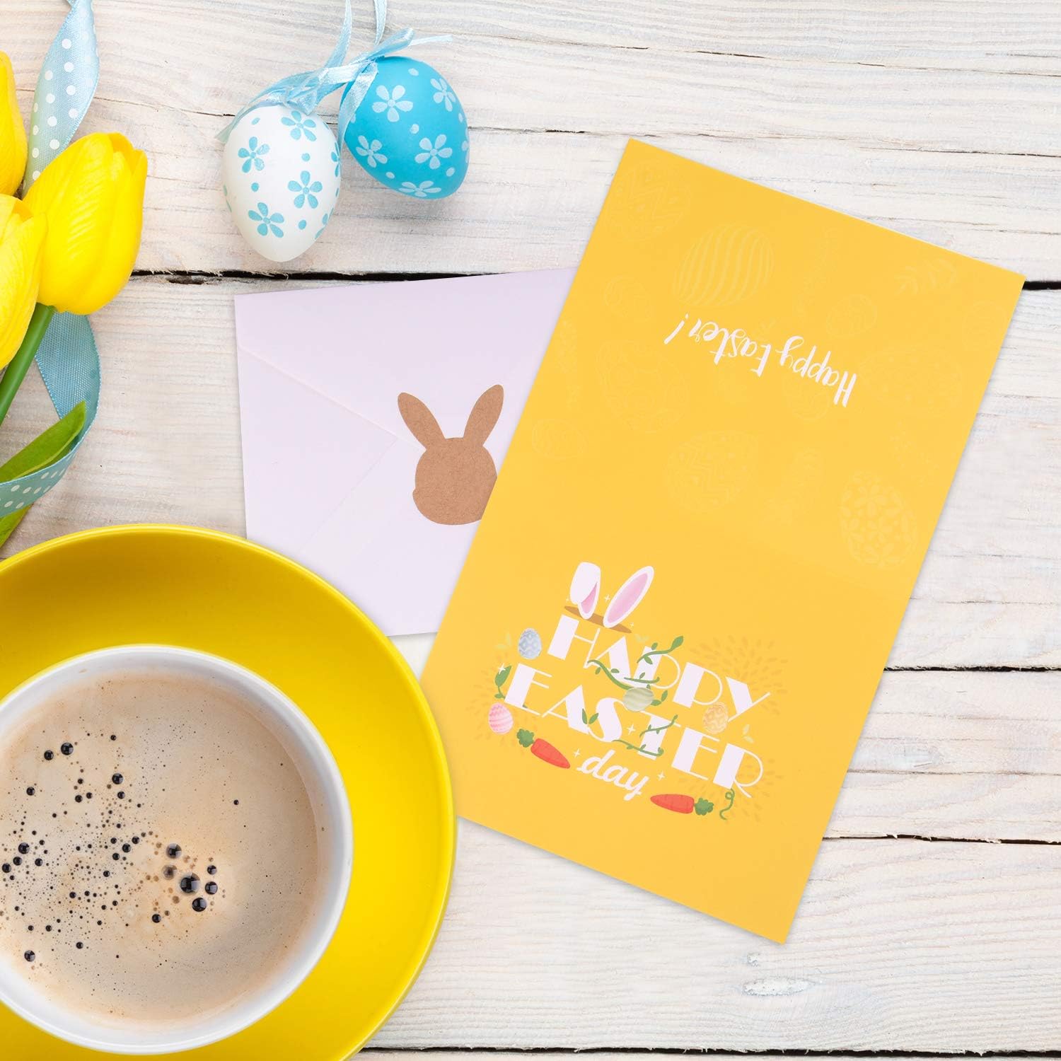 TUPARKA 36 Pcs Happy Easter Cards Easter Bunny Easter Egg Easter Rabbit Design Easter Greeting Cards with 36 Envelopes and Sticker for Kids - Image 5