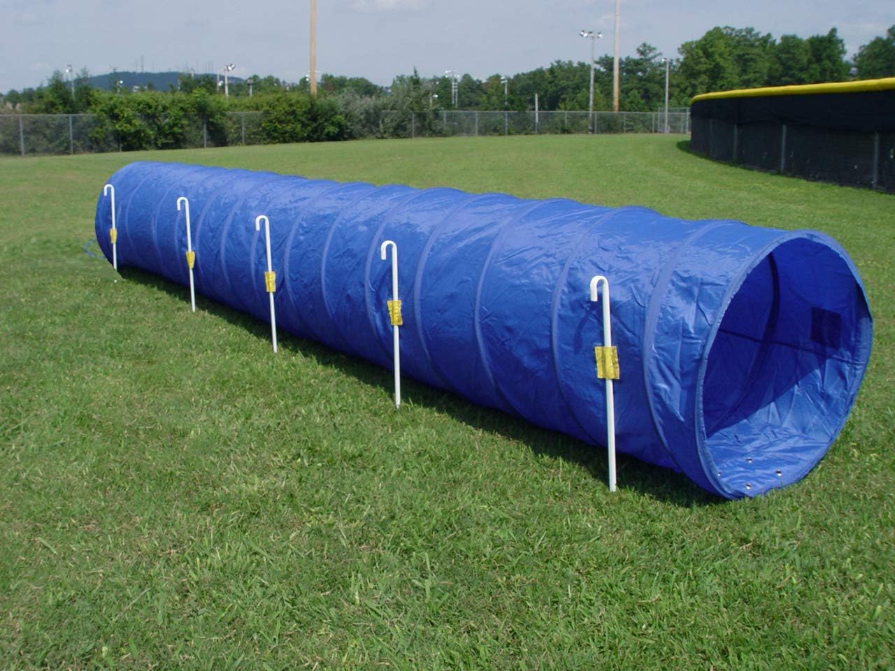 14' Dog Agility Tunnel with Stakes, Multiple Colors