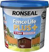 Ronseal Fence Life Plus+ Country Oak 5L All Weather Protection 5 Year view 3