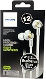 Philips In-ear High Precision Sound Headphone Headset Earphone + Mic Tx2 White
