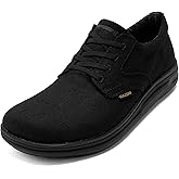 ITAZERO Men's Wide Toe Box Mesh Shoes Business Casual Wide Width Walking Shoes with Arch Support Insole for Plantar Fasciitis