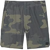 Billabong Boys Crossfire Elastic Waist Pull-on Hybrid Shorts, Water Friendly