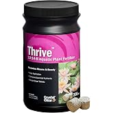 CrystalClear Thrive Pond Plant Food, Fish Safe Fertilizer, 200 Tablets | For aquatic water gardens, nutrients boost lily &amp; lotus flower bloom and root growth