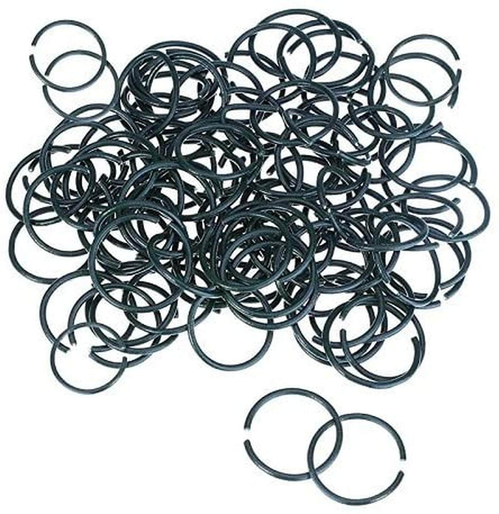 Otzoan Garden Plant Ties Support Rings Clips Plastic Coated Flowers Vegetables Plants Vine Fixing Rings Clips Plant Support Rings Twisty (Green 200PCS)