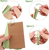 Thboxes 200 Pcs Flash Cards 4.9 x 2.9 Inch Kraft Lined Index Cards view 4