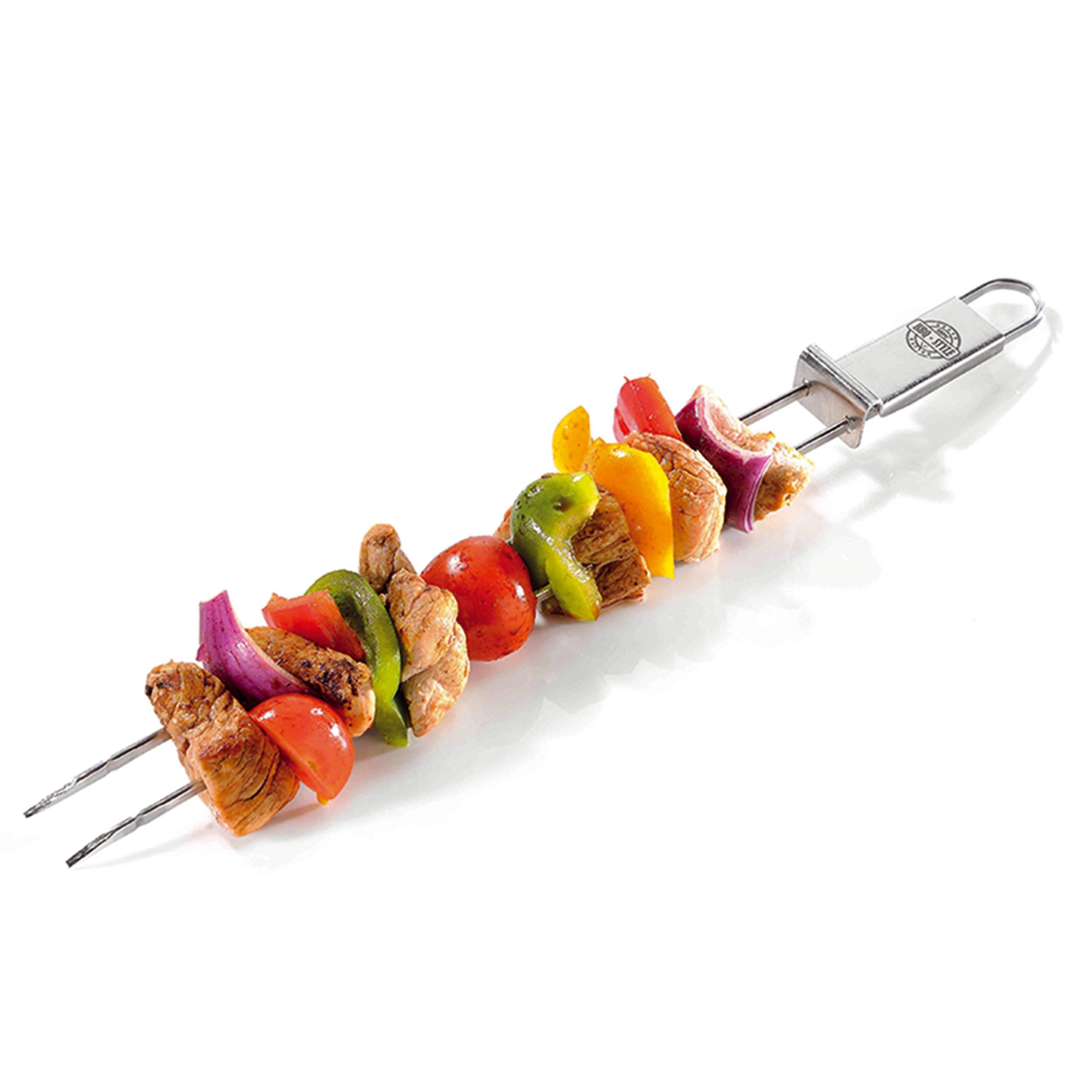 Gefu Barbecue Skewer, Stainless steel, Silver, 32 x 2 x 2 cm
