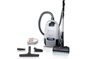 Prolux Phantom Canister Vacuum Cleaner with Wessel Werk EBK250 Power Nozzle, Lightweight and Powerful, Easy to Use, Adjustable Suction, H12 HEPA Filter for Clean Air, Ideal for Quick Cleaning