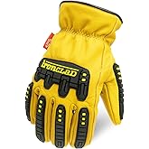 Ironclad ILD-IMPC5W-04-L 360° Cut Leather Impact Insulated Glove, Large