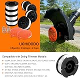 Uchidodo Strimmer Spool 8x 30ft 0.065in for Black & Decker with 2 Covers 2 view 2