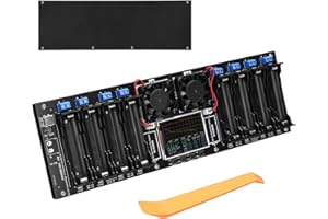 HUIOP Battery Tester,8-Channel 18650 Battery Tester 2.4inch TFT Display Battery Capacity Testing with Multi-Mode Functionalit