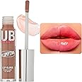 Ruby Kisses Plumping Lip Gloss – Hydrating, Voluminous, High-Shine, Cruelty-Free Lip Plumper, Smoothing, Instinct Lip Maximizer, 4 Colors, 0.15 FL oz. (Nude)