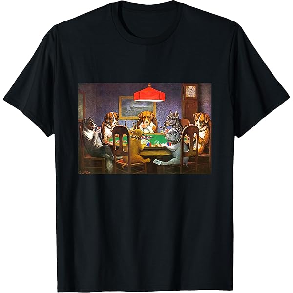 CHOCOOLATE★Retro Poker Card Loose Cotton T-Shirt CE3 Amazon.com: Retro Vintage Dogs Playing Cards Poker Gambling