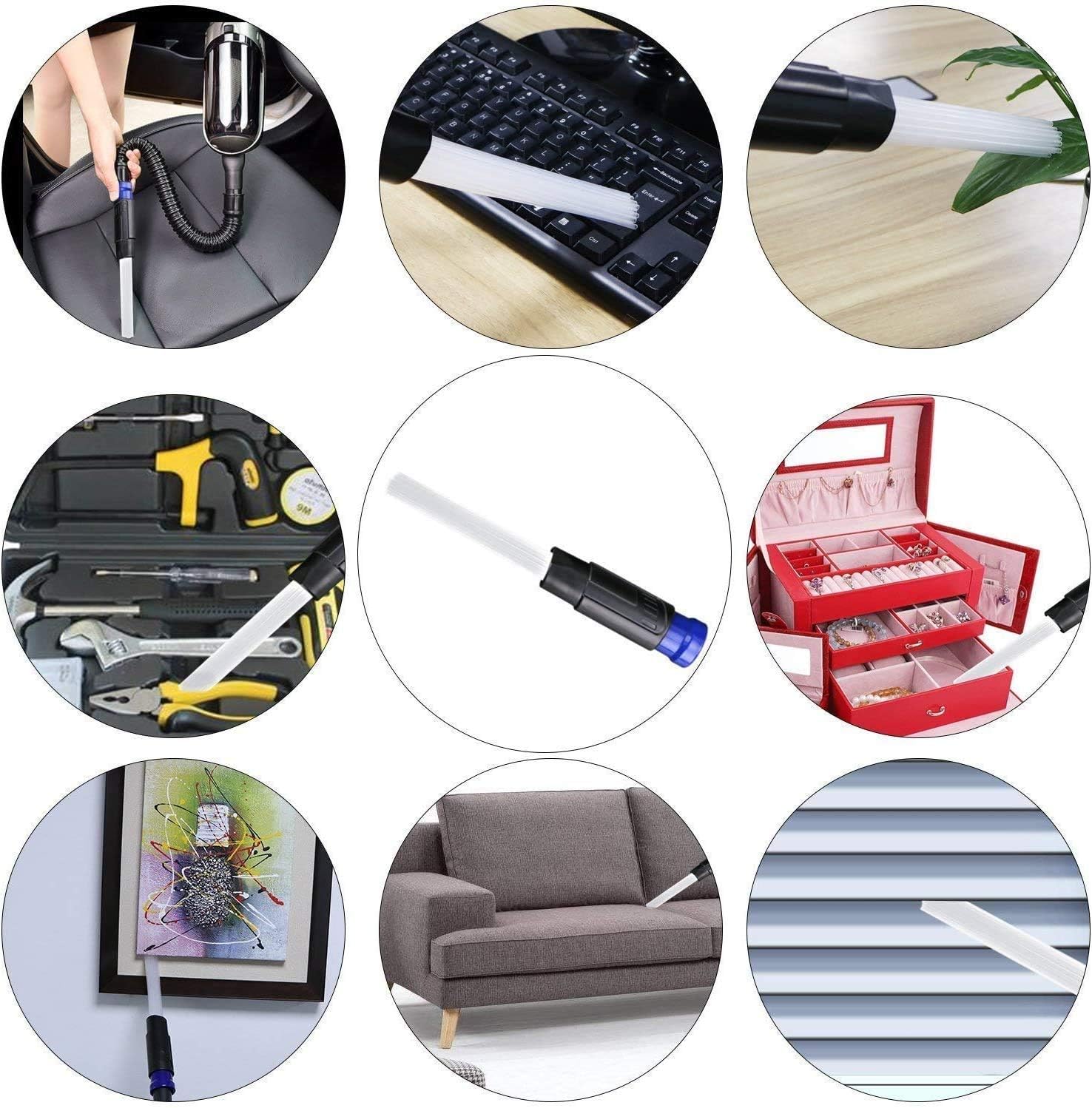 VACEXT Universal Vacuum Attachment Tiny Tubes Flexible Access to Small