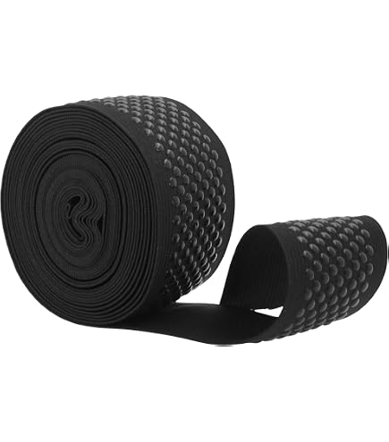 1.5 Inch (38mm) Wide Soft Silver And Gold Glitter Elastic Bands, Waistband Elastic