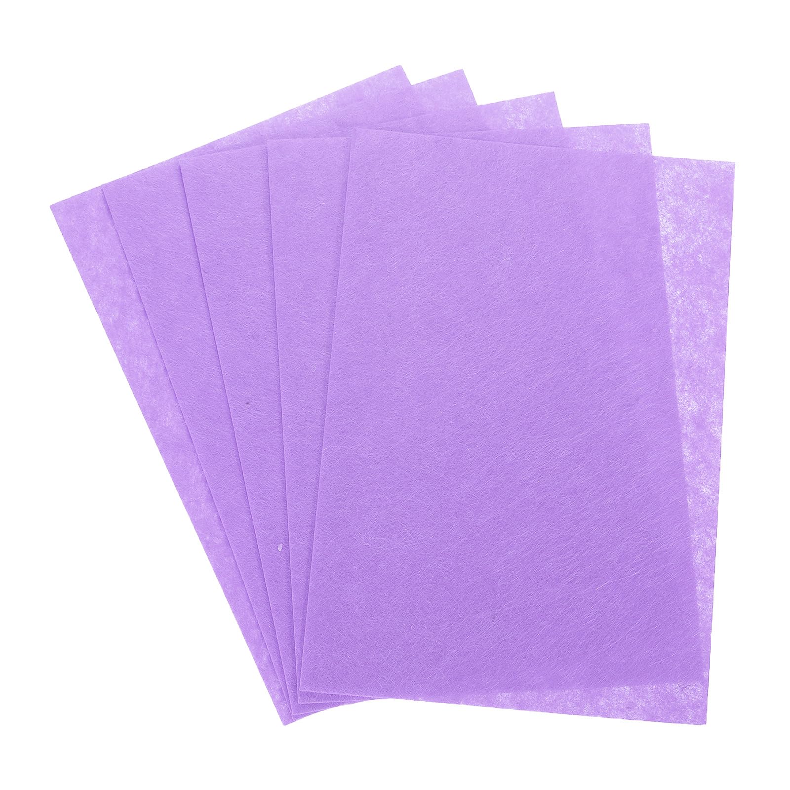 Rebower Soft Felt Sheets Acrylic Fabric Soft Felt Craft Sheets [for DIY Creative Crafts Projects and Decoration] - 12 Inch x 8 Inch/Purple / 24PCS