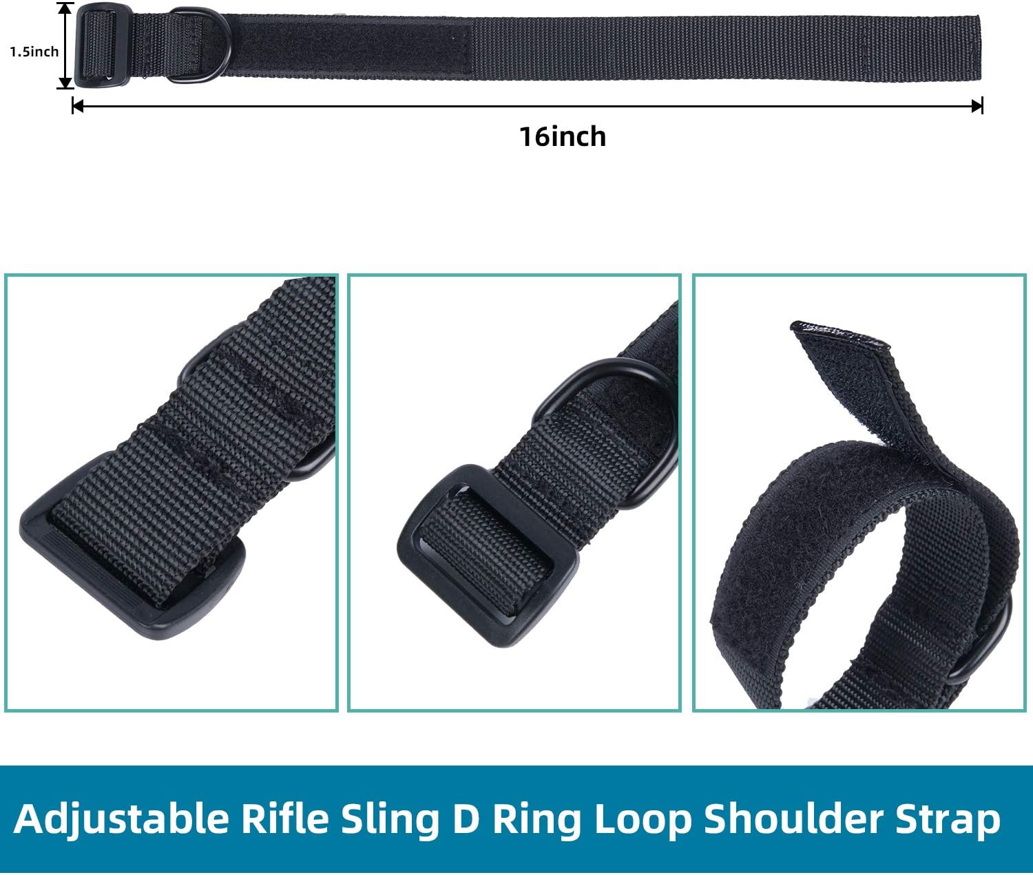 Budefull Two Point Rifle Sling, Length Adjustable Premium QD Tactical Strap, 2-Point Shotgun Slings with Metal Hook, Quick Detach with D Ring Loop for Outdoor Hunting, Black : Sports & Outdoors