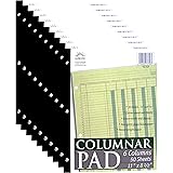 Norcom Columnar Pad 6 Columns (10-Pack), Designed in The USA, 11 x 8.5 Inches, 50 Sheets (76706) by JustWritin'