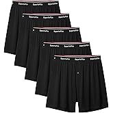 Expertoftio Boxers for Men Viscose from Bamboo Men's Underwear Boxer Shorts Breathable Mens Boxer, Loose Fit, Knit Pack
