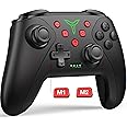 Wireless Switch Controller for Nintendo Switch/Lite/OLED Controller, Switch Controller with a Mouse Touch Feeling on Back Buttons, Extra Switch Pro Controller with Wake-up,Programmable, Turbo -Black