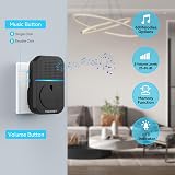 TECKNET Self-Powered Doorbell Waterproof Wireless 1300 ft 60 Chimes view 6