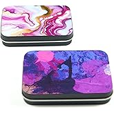 Aaymoous 2Pack floss holder Travel Floss,Picks Case,Refillable Portable floss pick holder and floss pick dispenser,Perfectfor Travelling,Dinners Drug storage,candy storage