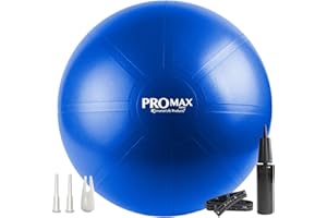 SMARTERLIFE PRODUCTS SmarterLife PRO MAX Workout Exercise Ball for Fitness, Yoga, Balance, Stability, or Birth Ball for Pregnancy and Labor, Great as Yoga Ball Chair for Office or Home Gym Equipment