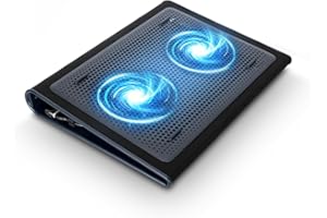 Targus 17” Dual Fan Chill Mat – Cooling Laptop Pad with USB-Powered Fans, Ergonomic Design & Soft Neoprene Base for Lap Comfo