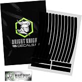 BRIGHT KNIGHT DECALS Reflective Stickers for Bike Wheel Rims | 3M Reflective Bike Rim Tape Decal Kit for Bicycles and Motorcycles, Night Riding Visibility, Fits 20-24" Disc Brake Rims