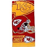 BUYYOURTIES TWL-17 - Luxurious - Licensed Football Team Kansas City Sports - 100% Cotton Velour Beach Towel – Soft, Absorbent, and Stylish!