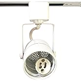KING SHA White GU10 Line Voltage Track Lighting Head (Bulb NOT Included) Compatible H Type 3-Wire Single Circuit Track System