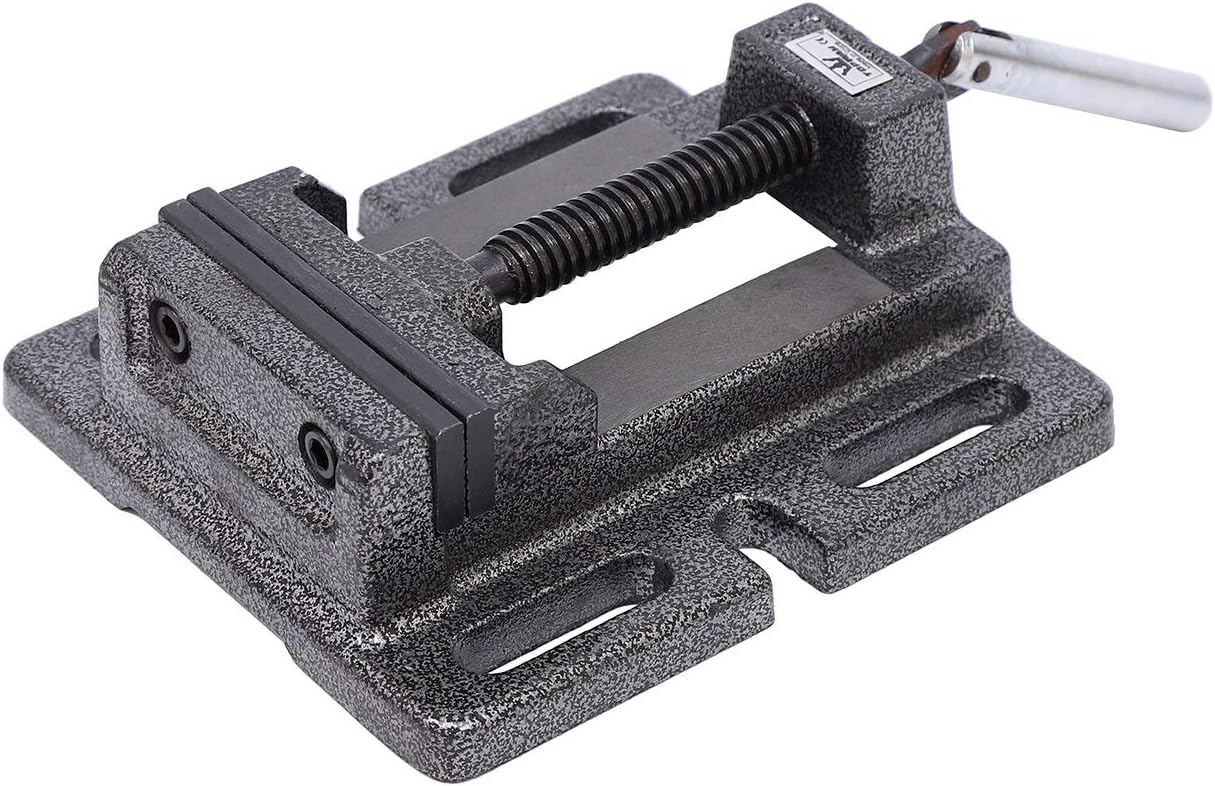 TOPWAY Drill Press Vice 75mm 3 Inch Professional Quality American Type Pillar Bench Drill Vice Clamp for Workshop Milling Machine Machinery Maintenance 403243
