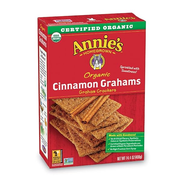 ANNIE’S ORGANIC CINNAMON GRAHAM CRACKER BRICKS GRAHAM BRICKS 14.4 OZ