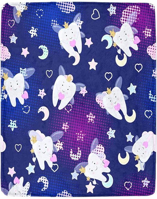 Amazon Com Mesllings Tooth Fairy Cartoon Super Soft Fleece