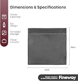FiNeWaY 20 Pack Saree Storage Bags with Zip Clear Moisture-Resistant Grey view 8