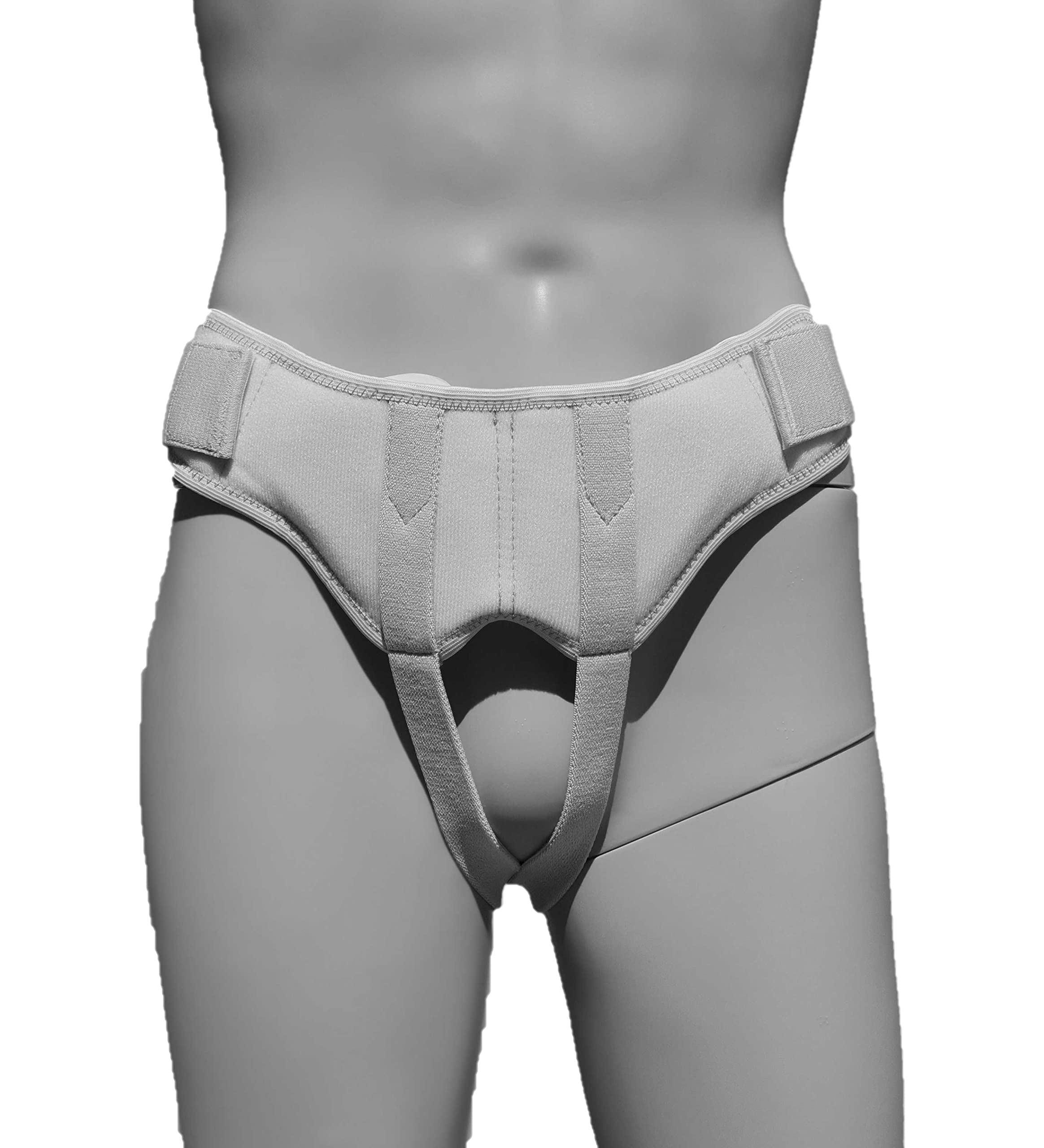 Solace Care Extra Smooth Inguinal Hernia Support Belt | Effective Support & Control of Reducible Single or Double Inguinal Hernia | Unisex (Grey, L: 114-116 cm)