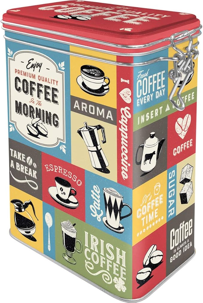 Nostalgic-Art Retro Kaffeedose Kitchen, Plastic, Diseño Vintage, 1,3 L: Amazon.es: Hogar