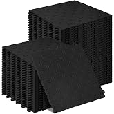 ToLanbbt 12" x 12" Garage Floor Tiles Interlocking, Non-Slip for Basement | Heavy-Duty Polypropylene Garage Flooring, Easy to Install, Modular Tiles for Workshop, Warehouse and Shop, Black, 50P