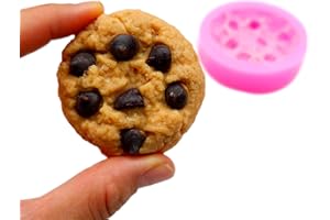 Chocolate chip cookie mold wax melts making, realistic cookies silicone mold, candle dessert cookie embeds mold soap making m
