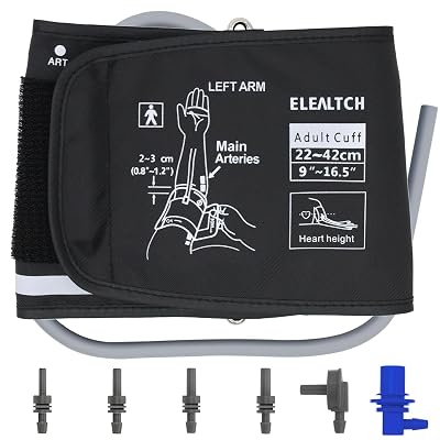 Large Size Cuff Compatible with Omron 9"-16.5" Inches (22-42CM) L Blood Pressure Cuff Adult ARM BP Replacement Cuff for Big ARM (Large)