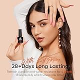 Modelones 8-in-One Nail Builder Gel Kit with Mini Lamp 6 Colors Pink Clear view 9