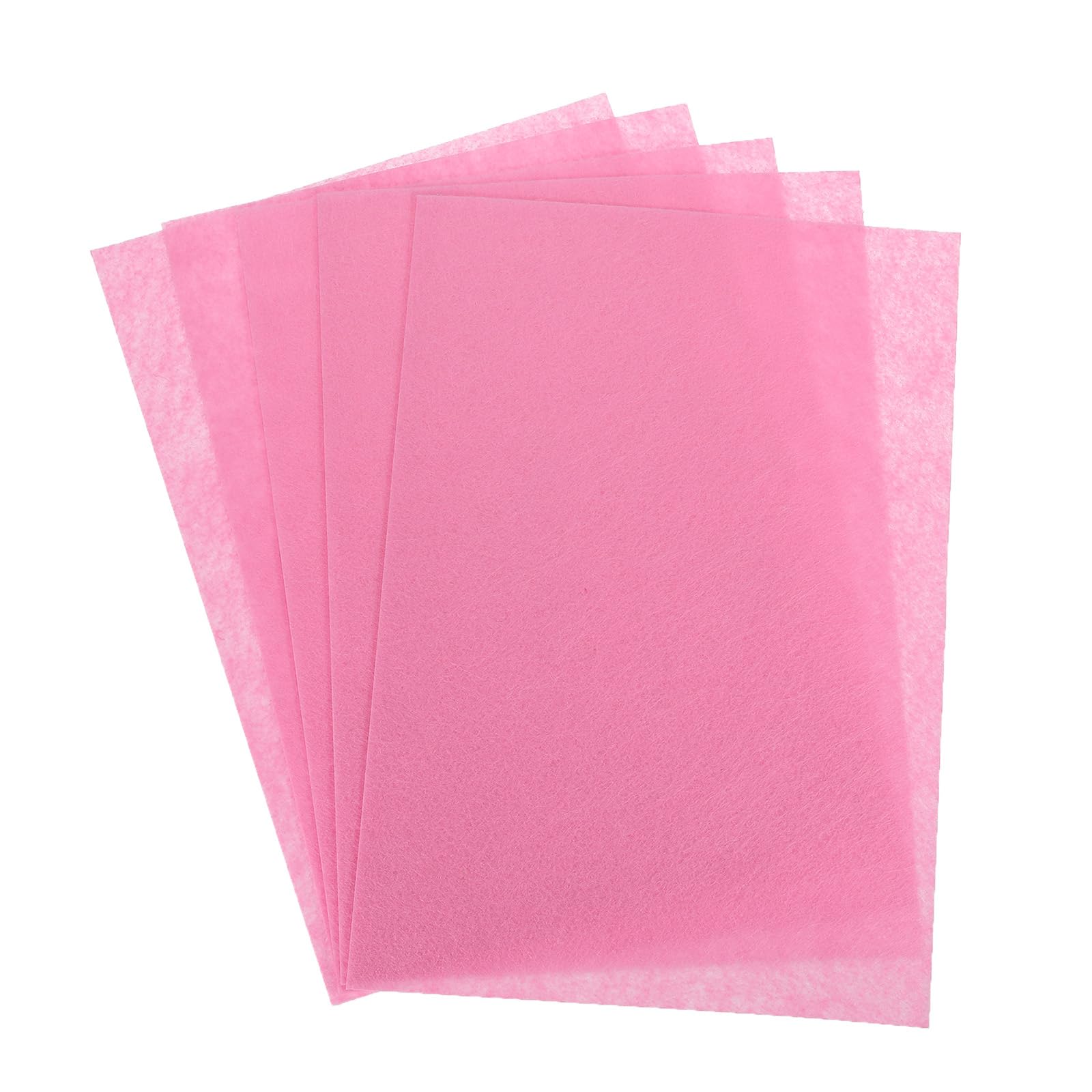 Rebower Soft Felt Sheets Acrylic Fabric Soft Felt Craft Sheets [for DIY Creative Crafts Projects and Decoration] - 12 Inch x 8 Inch/Pink / 24PCS