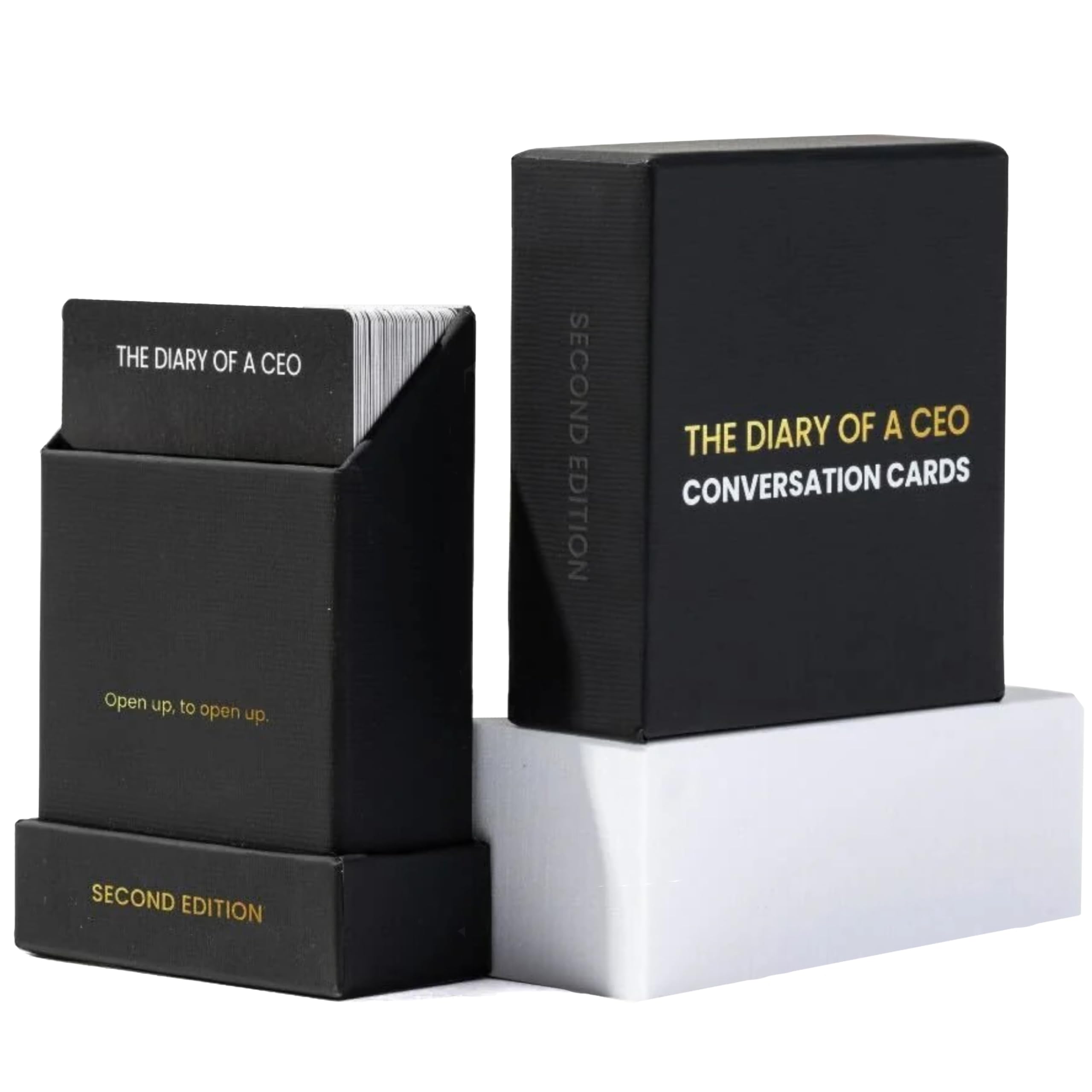 The Diary Of A CEO Conversation Cards by Steven Bartlett – 2nd Edition - Relationship Cards, Intimacy Game & Ice Breaker for Couples, Friends & Self-Reflection - Deep Questions & Talking Points